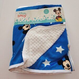 Disney Baby Mickey Mouse blue blanket New